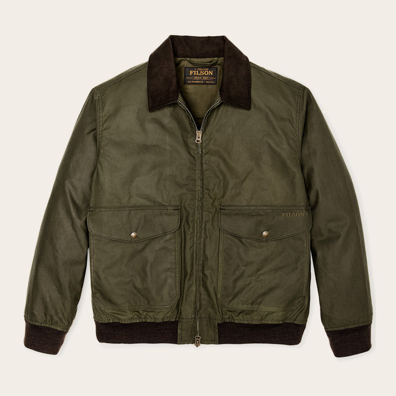 Cover cloth bomber jacket by Filson | Marsh olive (Green)