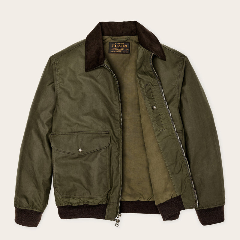Cover cloth bomber jacket by Filson | Marsh olive (Green)