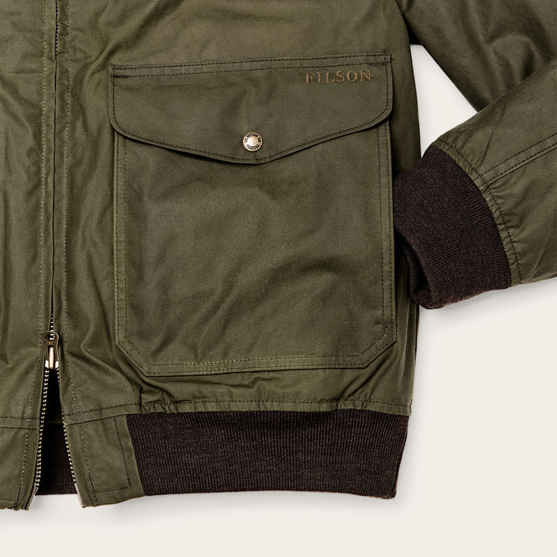 Cover cloth bomber jacket by Filson | Marsh olive (Green)