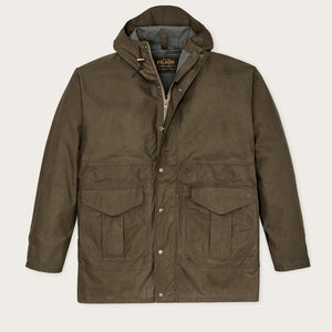 Dry wax omak coat by Filson | Burnt olive (Green)
