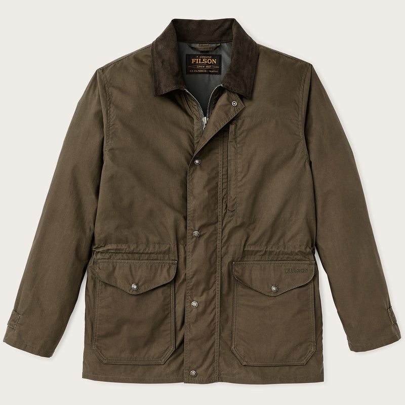 Dry wax mile marker coat von Filson | Burnt olive (Green)