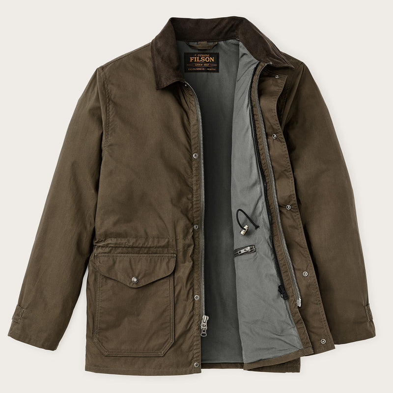 Dry wax mile marker coat von Filson | Burnt olive (Green)