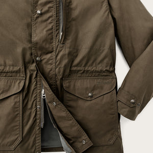 Dry wax mile marker coat von Filson | Burnt olive (Green)
