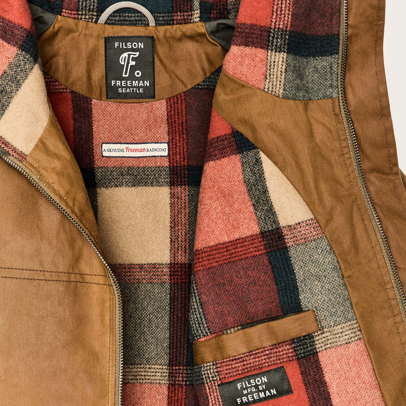 Filson x freeman wool lined raincoat von Filson | Dark tan / amber spr (Brown)