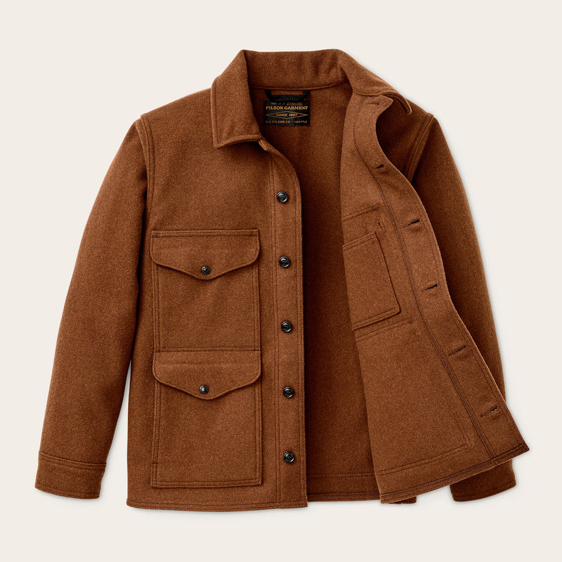 Mackinaw wool cruiser jacket by Filson | Chessie tan (Brown)