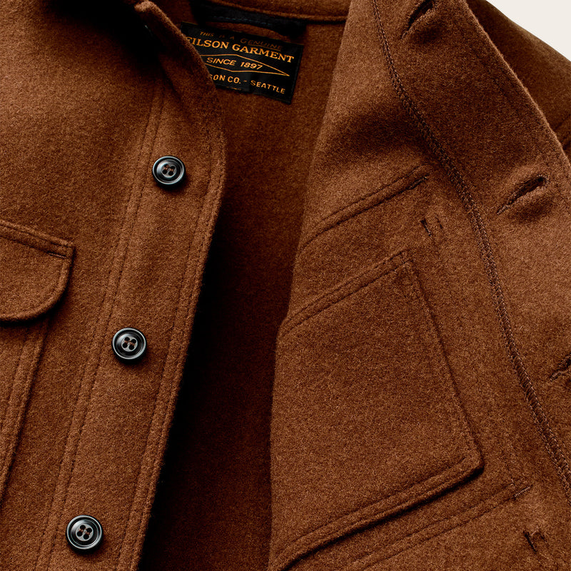 Mackinaw wool cruiser jacket by Filson | Chessie tan (Brown)