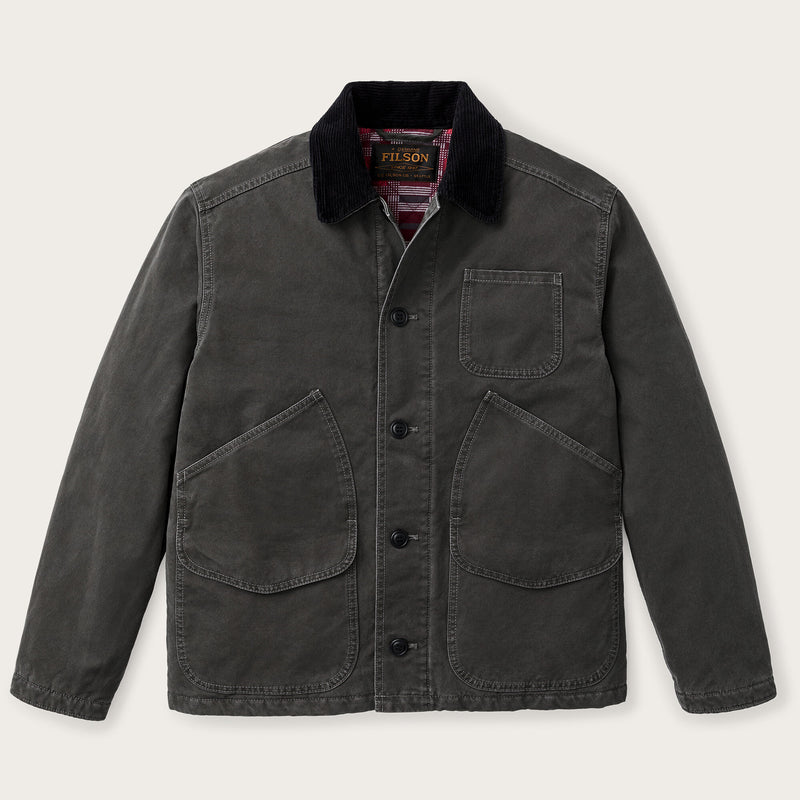 Insulated canvas outfitter jacket von Filson | Peat (Gray)