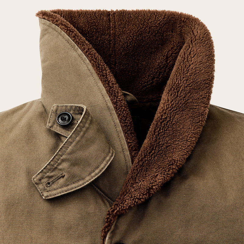 Rustic canvas packer coat von Filson | Marsh olive (Beige)