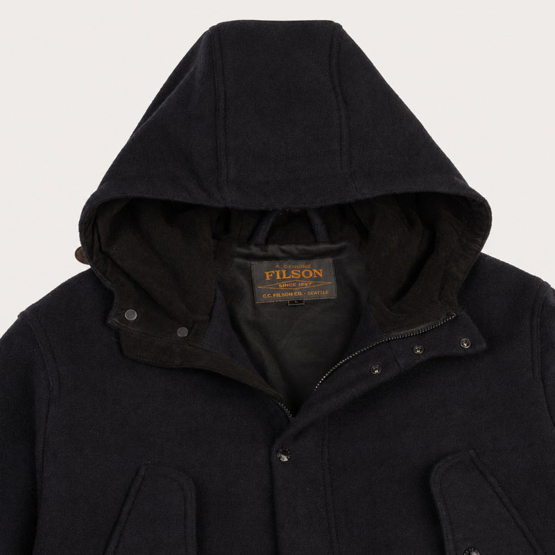 Cascade wool mountain parka von Filson | Navy/black plaid (Blue)