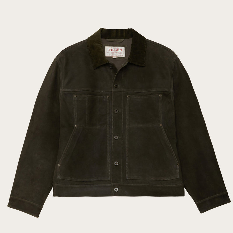 Waxed suede short cruiser von Filson | Otter green (Green)
