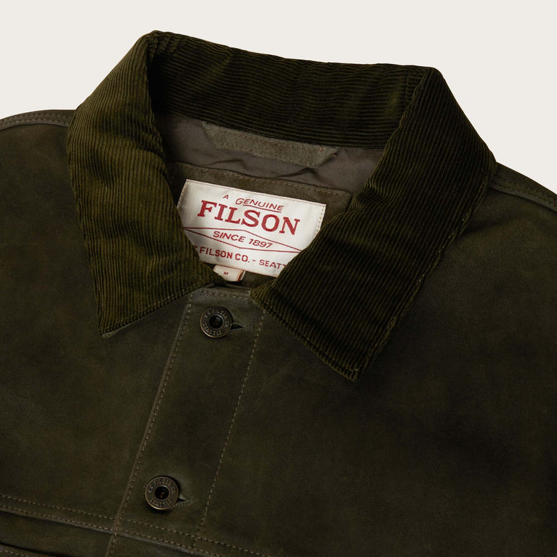 Waxed suede short cruiser von Filson | Otter green (Green)