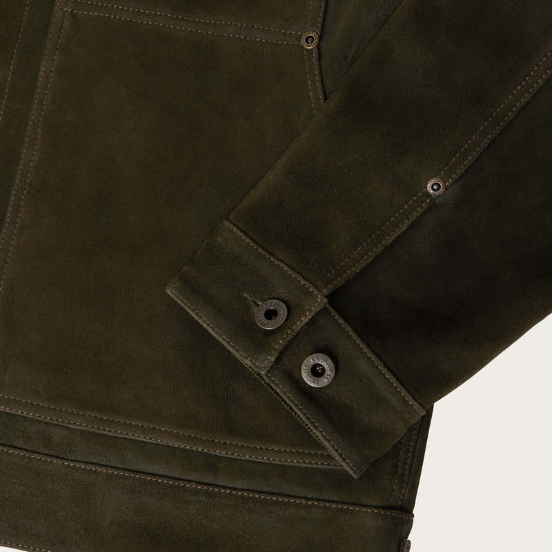 Waxed suede short cruiser von Filson | Otter green (Green)