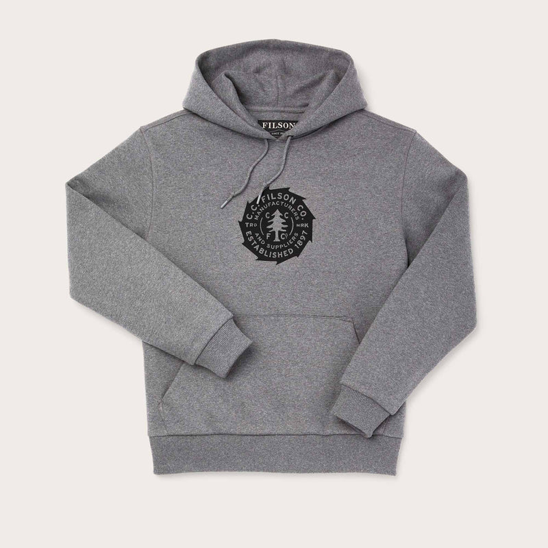 Prospector graphic hoodie von Filson | Heather grey saw bla (Grey)