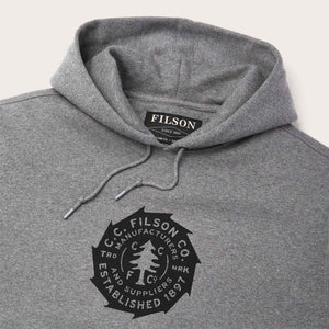 Prospector graphic hoodie von Filson | Heather grey saw bla (Grey)