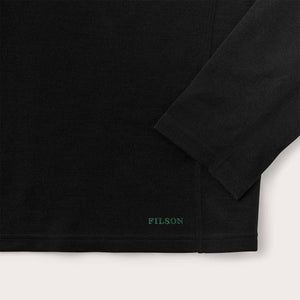 400g merino wool long sleeve half-zip von Filson | Black (Black)