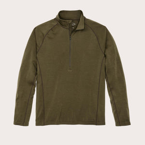 400g merino wool half-zip by Filson | Dark olive (Green)