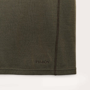 400g merino wool half-zip by Filson | Dark olive (Green)