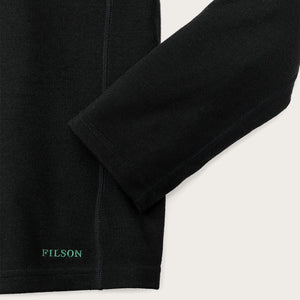Maglia a mezza zip in lana merino da 400 g di Filson | Black (Black)
