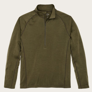 400g merino wool half-zip by Filson | Dark olive (Green)