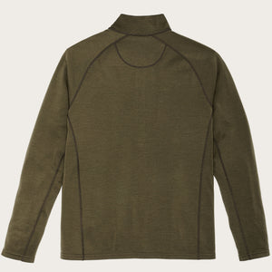400g merino wool half-zip by Filson | Dark olive (Green)