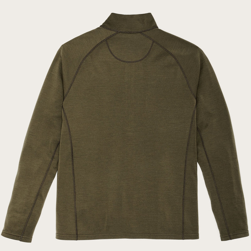 400g merino wool half-zip by Filson | Dark olive (Green)