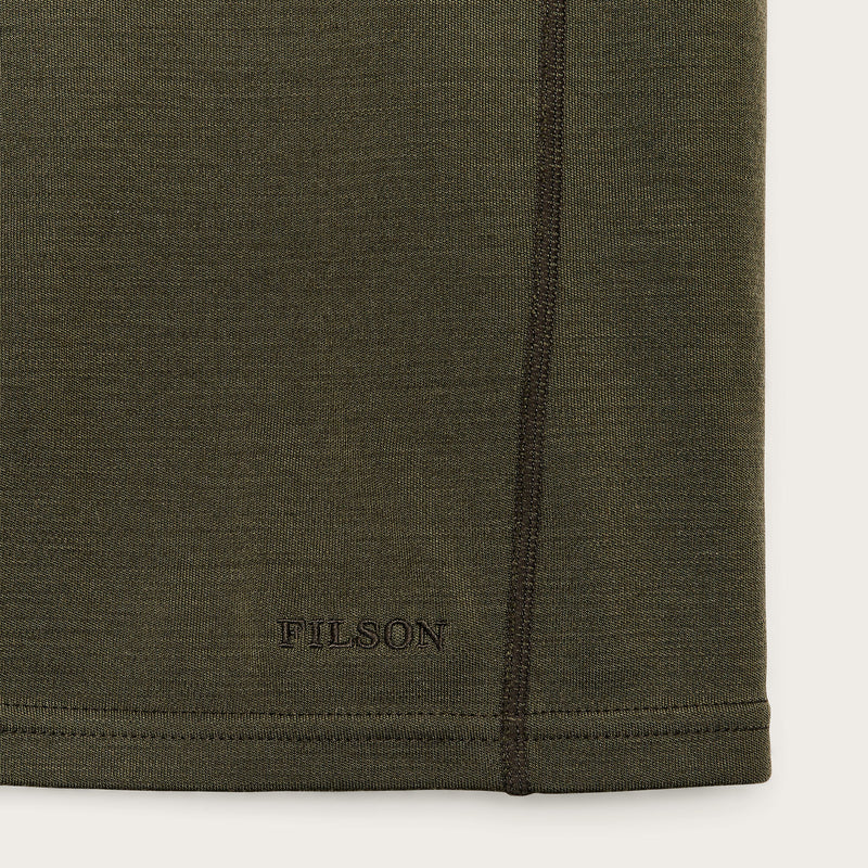 400g merino wool half-zip by Filson | Dark olive (Green)