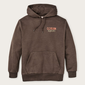 Felpa con cappuccio prospector graphic di Filson | Dark brown / logging (Brown)