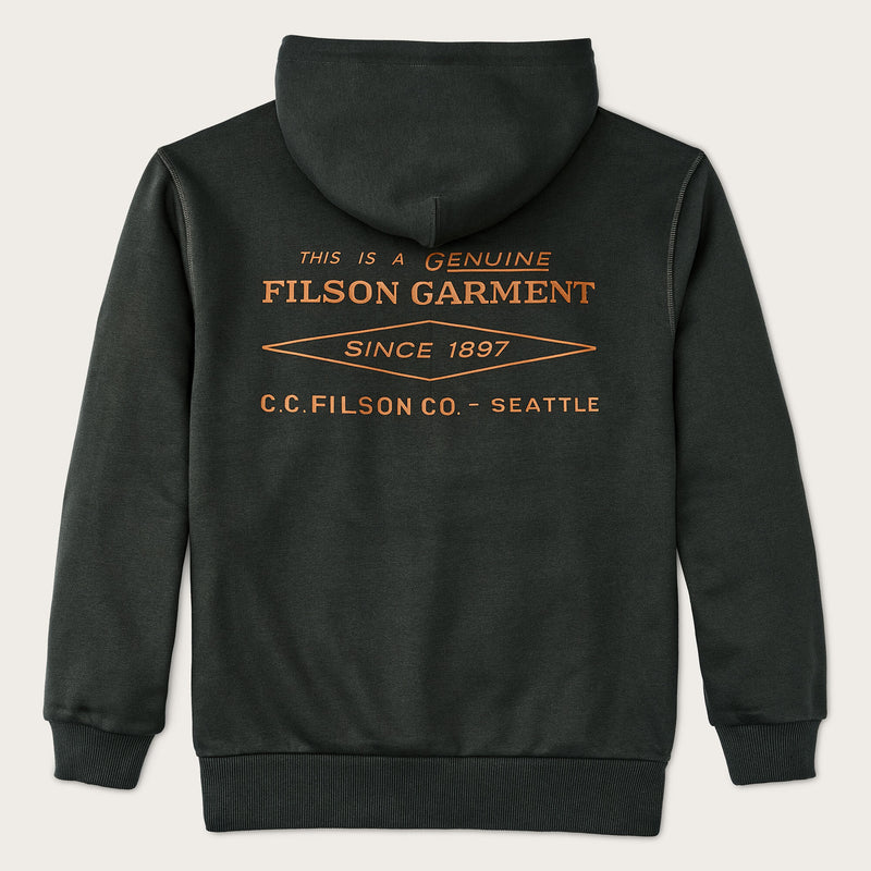 Sweat à capuche prospector graphic von Filson | Peat / diamond (Grey)