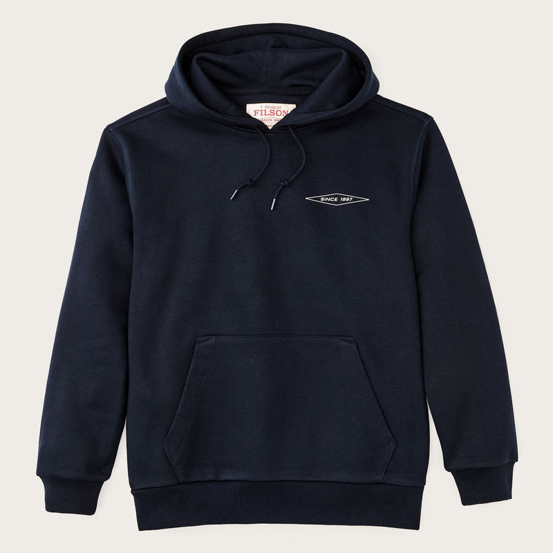 Felpa con cappuccio prospector graphic di Filson | Night sky / diamond (Blue)