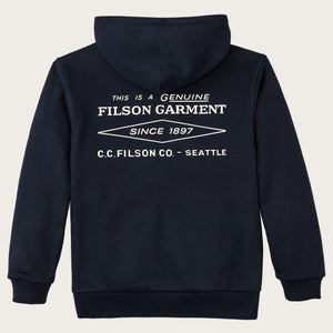 Felpa con cappuccio prospector graphic di Filson | Night sky / diamond (Blue)