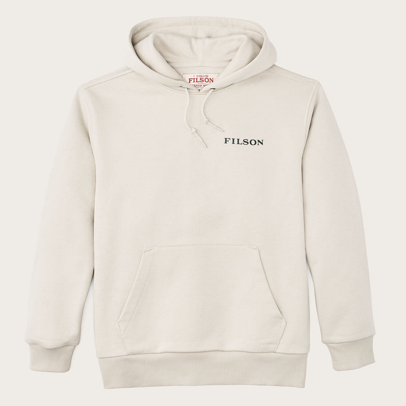 Prospector graphic hoodie von Filson | Cliff gray / scenic (Beige)