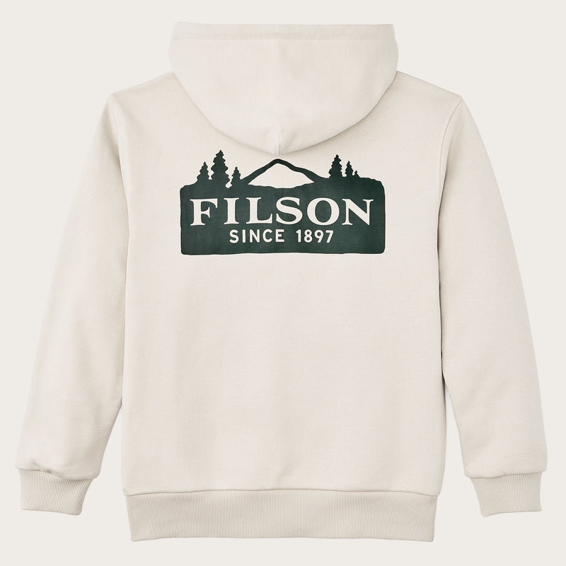 Prospector graphic hoodie von Filson | Cliff gray / scenic (Beige)