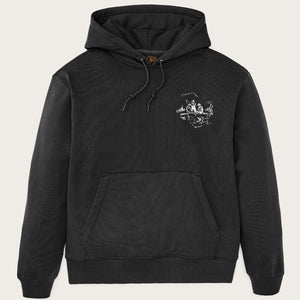 Trout graphic hoodie von Filson | Faded black (Black)