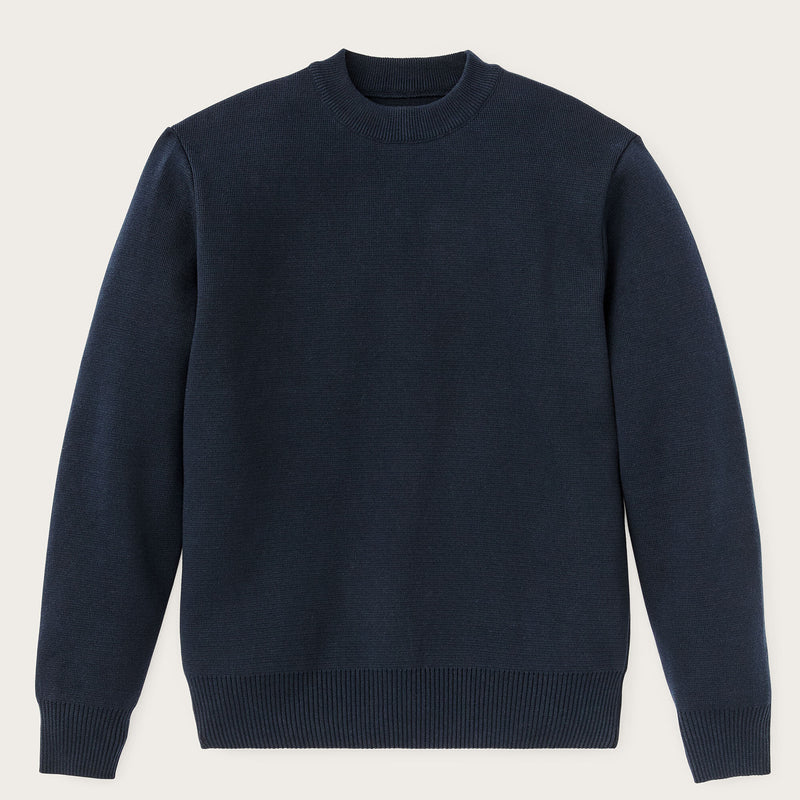 Cotton crewneck guide sweater by Filson | Dark navy (Blue)
