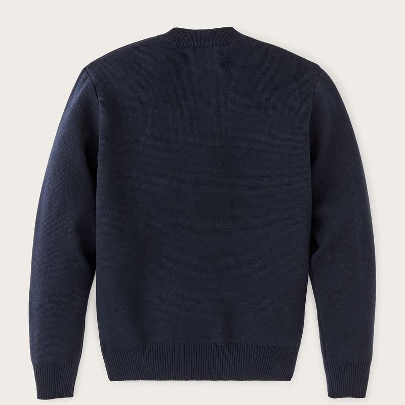 Cotton crewneck guide sweater by Filson | Dark navy (Blue)