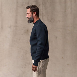 Cotton crewneck guide sweater by Filson | Dark navy (Blue)