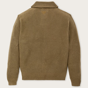 Vintage cotton shawl neck sweater von Filson | Cork (Beige)