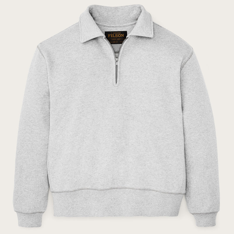 14-oz. heritage fleece quarter-zip von Filson | Gray heather (Gray)