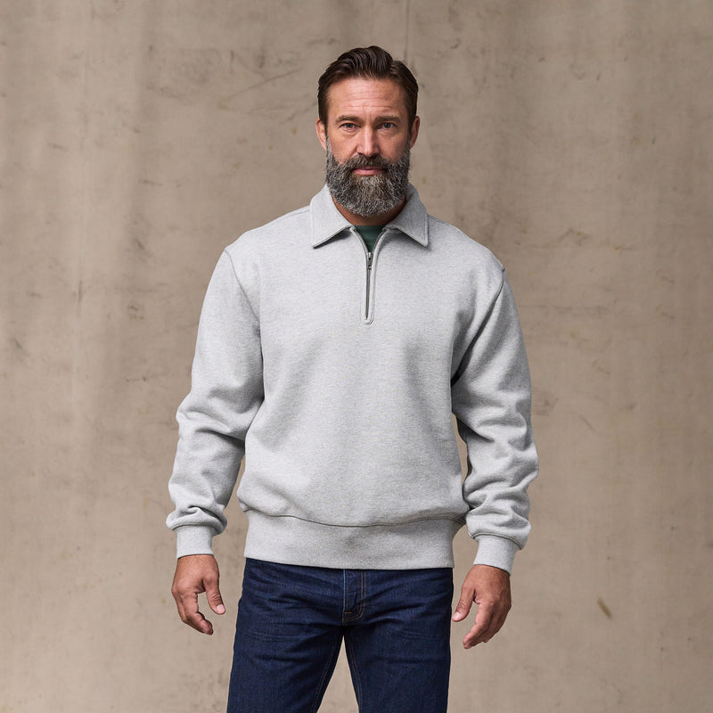 14-oz. heritage fleece quarter-zip von Filson | Gray heather (Gray)