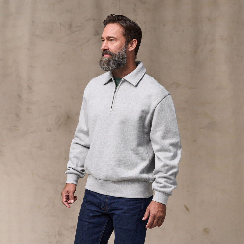 14-oz. heritage fleece quarter-zip von Filson | Gray heather (Gray)