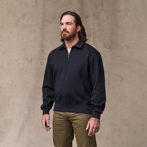14-oz. heritage fleece quarter-zip von Filson | Dark indigo (Blue)