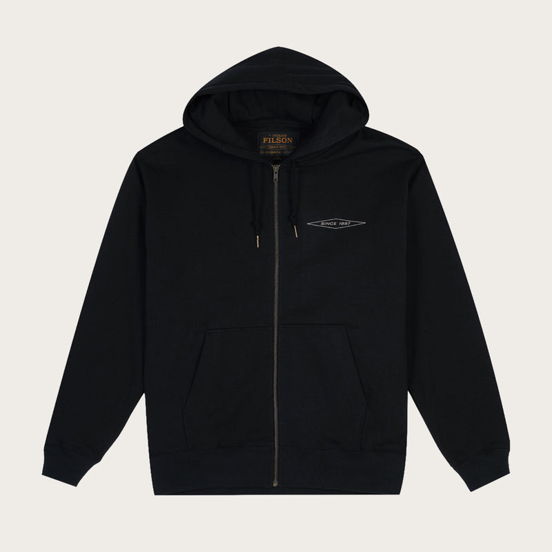 Outrider diamond full zip hood von Filson | Black (Black)