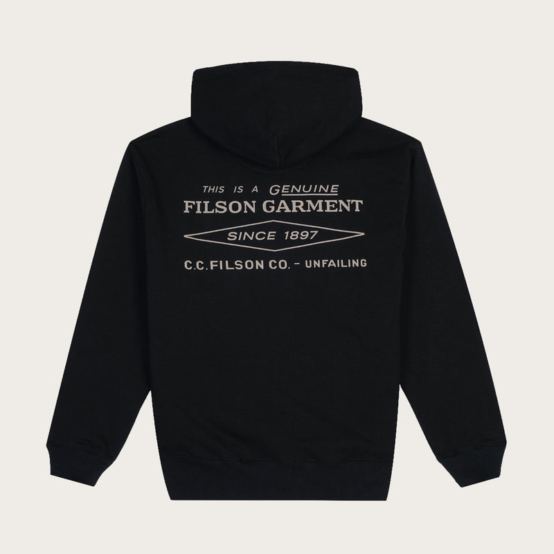 Outrider diamond full zip hood von Filson | Black (Black)