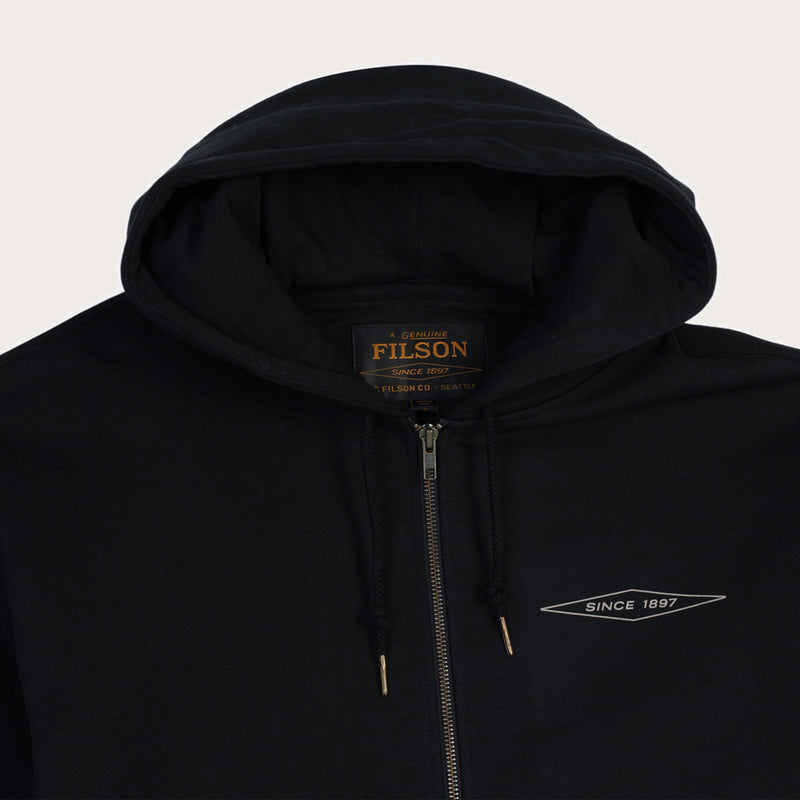 Outrider diamond full zip hood von Filson | Black (Black)