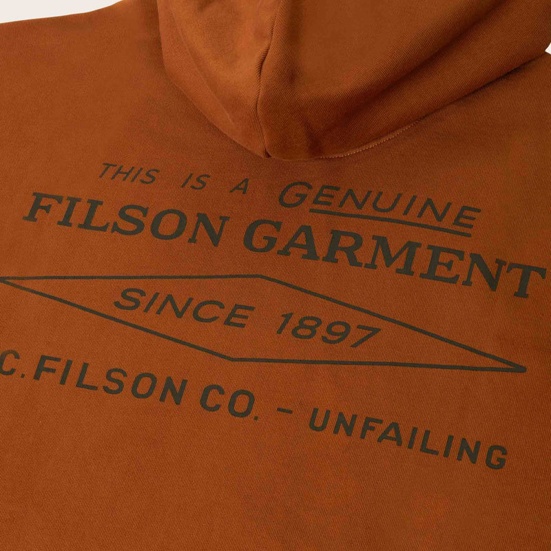 Outrider diamond full zip hood von Filson | Whiskey (Orange)