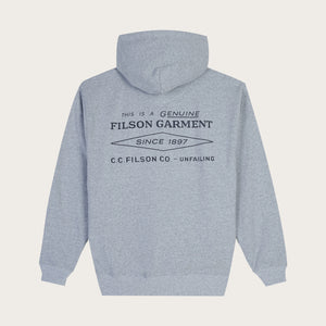 Outrider diamond full zip hood von Filson | Melange (Gray)