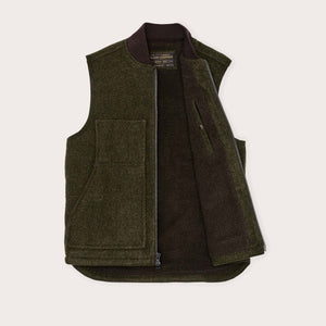 Lined mackinaw wool work vest di Filson | Forest green (Green)