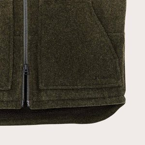 Lined mackinaw wool work vest di Filson | Forest green (Green)