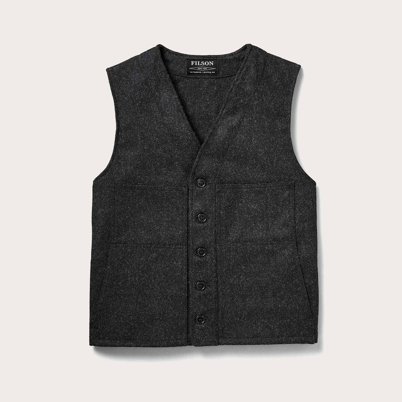 Mackinaw wool vest - extra long von Filson | Charcoal (Grey)