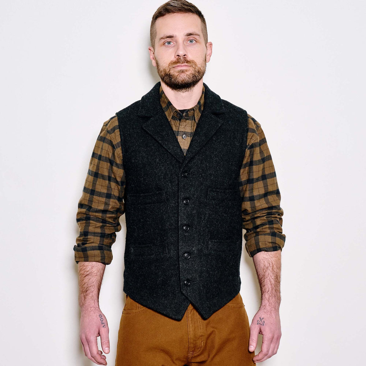 Tuikayoo Men's Suede Suit Vest Vintage Western Cowboy Tuikayoo Men's Suede Suit Vest Vintage Western Cowboy